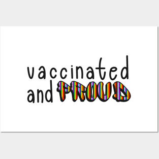 Vaccinated and Proud (Philadelphia Pride Flag) Posters and Art